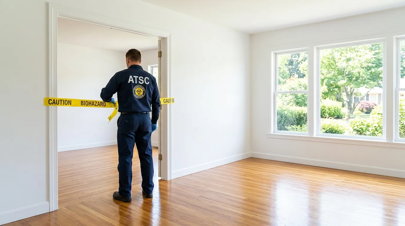 Certified biohazard cleanup crew performing Crime Scene Cleanup in Druid Hills